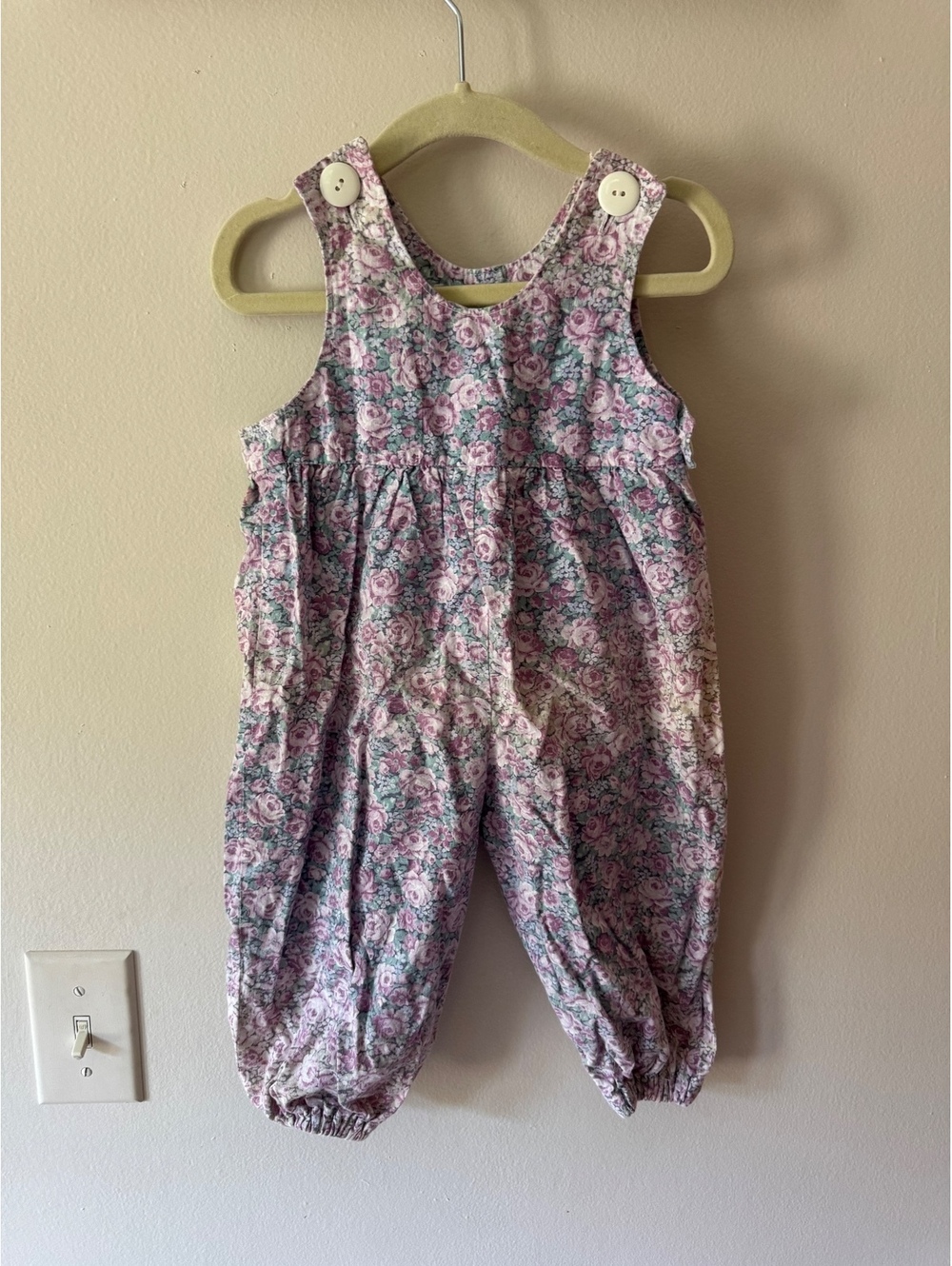 Handmade vintage floral jumpsuit